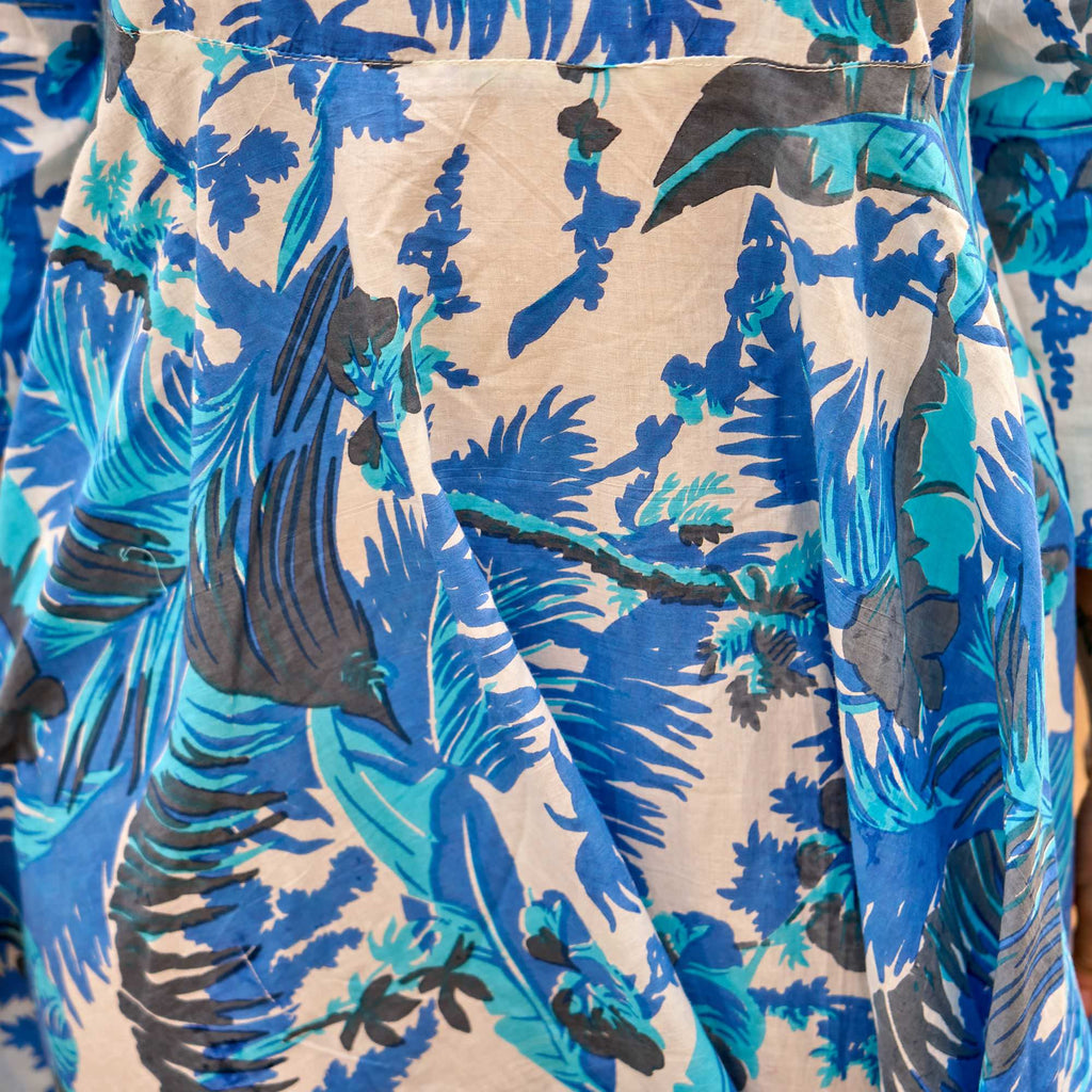 Urvi Azure Palm Cotton Maxi Dress – styled look