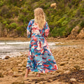 Veda Abstract Art Cotton Maxi Dress – front view