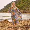 Nitya Vintage Patchwork Cotton Maxi Dress – front view