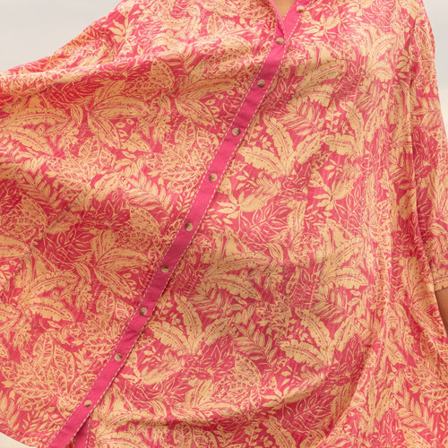 Aashi Tropical Paradise Cotton Maxi Dress – side view
