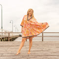 Mridula Boho Sunrise Cotton Midi Dress – front view
